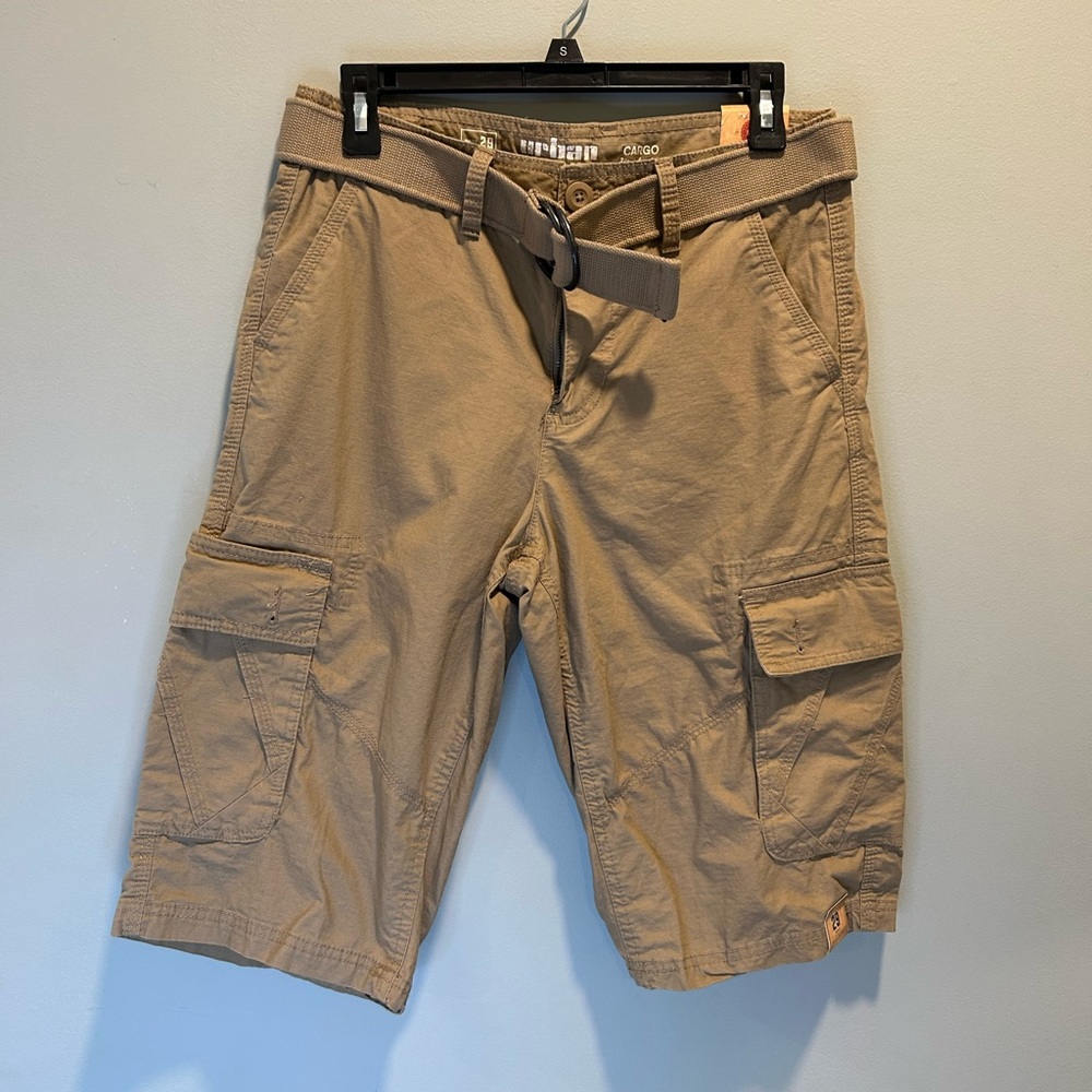 Urban Pipeline Men's Cargo Shorts Khaki Brown 29 Waist NWT